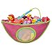 hibote Children Baby kids Bath Toy Net Storage Net Tidy Organiser with Suctions Pink