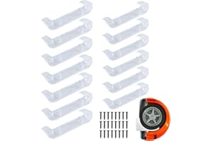 HAMKU Pack of 12 Car Display Wall Mounts, Leg0 Car Wall Mount, Stable Toy Car Holder, Vertical Model Car Stand, Shelf Compatible with Leg0 Speed Champion for Car Collection, Car Lovers, Transparent, a