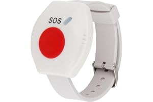 CHATTHEN Caregiver Pager SOS Watch Pager Nurse Call Alert, Wireless Remote Control 433MHz Learning Code 100m Signal Range（Need to Be Paired with Receiver to Work）