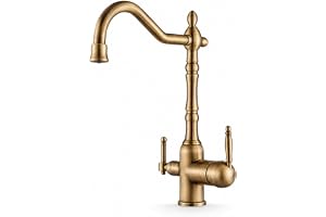Ari 3-vägs köksblandare diskbänkskran blandare blandare dricksvatten mässing klassisk design retro