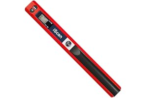 ECOiNVA para iScan Wand Escáner portátil de Documentos A4, 900DPI Escáner USB Escáner móvil Escáner móvil (Formato JPG/PDF, Tarjeta Micro SD/TF) (Rojo)