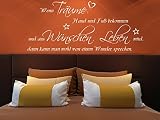 timalo® Wandtattoo Kinderzimmer 1pt2-TK02 (B 58cm x H 26cm) Baby Aufkleber Wandspruch ~ Wenn Träume Hand und Fuß bekommen - 2