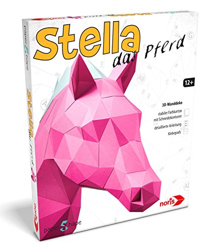 Noris Spiele 606311514 - Papers Hape 3D Cavallo, Multicolore