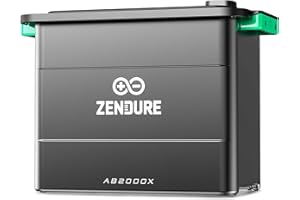 Zendure SolarFlow AB2000X, Batterie pour centrale balcon, 1 920 Wh LiFePO₄, Capacité extensible 1,92–11,52 kWh, Auto-échauffement, Extinction par aérosol, Système 48V, BMS indépendant, IP65