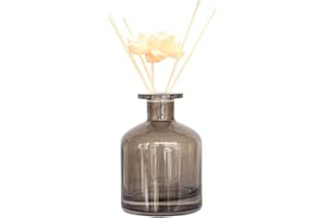 QUUPY Glasdiffuser-Flasche für ätherische Öle, Behälter für DIY-Diffuser, Geschenk, 150 ml, 1 Stück, Grau