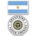 Produktbild 2 x Argentinien Flagge Vinyl Aufkleber Aufkleber Laptop Reise Gepäck Auto Ipad Schild Fun # 4832 - 10cm/100mm Wide