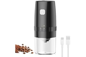 PEPPY Electric Coffee Grinder with Stainless Steel Grinding Core, Rechargeable Mini Coffee Bean Grinder, Portable Electric Grinder with Multiple Settings