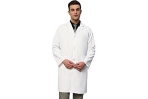 Men's Lab coat - Long Lab coat Ideal For Doctors, Nurses, Dentists And Healthcare Professionals