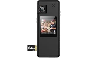 Hoestr 1080P Körperkamera, Polizeikörperkamera mit Rückenclip für Parade Patrouille