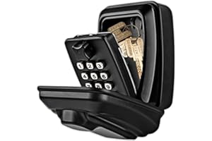 EYERIYO Grand Cassetta di Sicurezza per Chiavi, Impermeabile Cassaforte Portachiavi con Codice 12 Cifre Cassetta per Casa,Fabbrica,Scuola,Airbnb