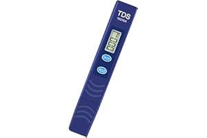 NATFORTREE Portable Digital TDS Water Meter - 0-9990 ppm Water Quality Tester for Drinking Water, Farming, Aquariums,Pools&RO-RODI Systems (Blue)