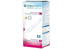 FARMACONFORT TAMPONES MINI 18 UNIDADES (algodón ecológico)