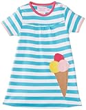 Toby Tiger Girl's Organic Ice Cream Applique Striped Dress