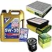 Produktbild Filter Set Inspektionspaket 5 Liter Liqui Moly Motoröl Longlife III 5W-30 MANN-FILTER Innenraumfilter Luftfilter Ölfilter