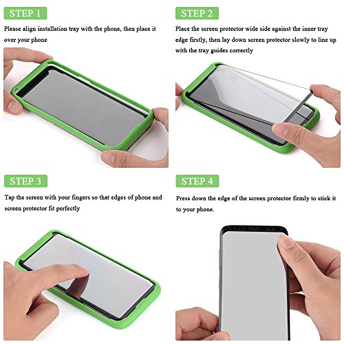 Tray-InstallationSamsung-Galaxy-S8-Screen-Protector-Otao-Case-friendly-Tempered-Glass-Screen-Protector-with-Positioner-for-Galaxy-S8