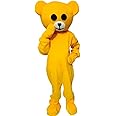 Polyester Yellow Teddy Bear Mascot Costume Full Dress With Gloves & Shoes (Height 5.8 Feet Xl Size)