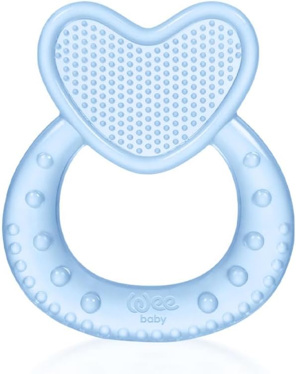 Wee Baby Kalpli Silikon Diş Kaşıyıcı - MAVİ