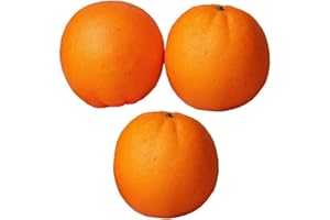 Guangcailun 3pcs Artificial Orange Fruit Simulation Fruit Photography Sketching Fake Foam Orange Prop