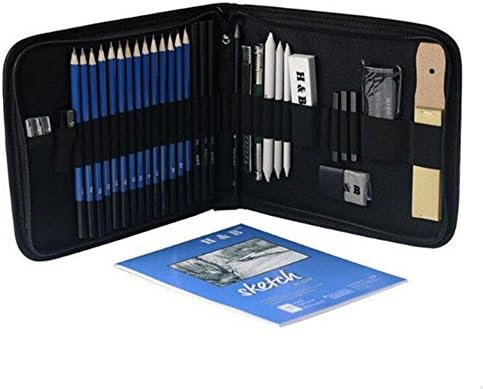 wealtg Crude Wood Pencil, Art-specific Sketch Painting Kit for Children or Adult.