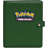 Ultra PRO Pokemon Trading Card Game Premium &Ccedil;ıt&ccedil;ıtlı Cilt, Yeşil Suni Deri, 4 Cepli, 160 Kart Tutar