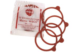 Weck - Guarnizioni in gomma per conserve, 10 pezzi, Dimensioni: 94 x 108 mm