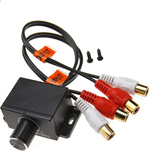 WINOMO Auto Volume Control Knob Remote amplificatore Level Bass audio controllo volume con 2 RCA