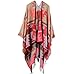 Produktbild Frauen Mode Nepal Stil geometrischen Mustern Oversized verdickte Decke Schal wickeln Poncho Schal Cape gemütliche Faux Cashmere perfekt als Geschenk für Frau 150 * 130cm , c