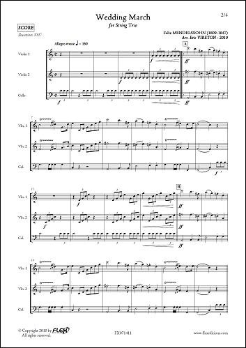 Download Classical Sheet Music Wedding March F Mendelssohn String Trio Pdf Farrandevereux