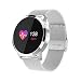 Produktbild RanGuo Bluetooth Smartwatch für Herren Damen Kinder, Outdoor Sports Intelligente Armbanduhr für Android und ios System, Support-Anruferinnerung und Nachrichtenerinnerung (Stahlband, Silber)