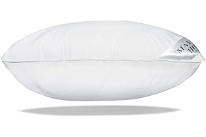 Mayaadi-Home Kopfkissen 80x80 cm | 2000g Füllung, 100% Federn | 100% Natur Bezug aus Baumwolle | Optimales Kissen zum Schlafen | HS12 Gänsefedern Kissen