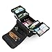 Hotrose Large Space Makeup Case Jewellery Box with Shoulder Strap (Black)