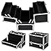 Popamazing Extra Large Space Aluminium Beauty Cosmetic Vanity Case Box for Pro Make Up/Nail Art/Travel/Storage Black