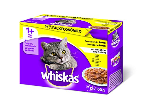 Whiskas Selección de Aves Bolsitas para Gatos Multipack 1+ Años - 1200 gr