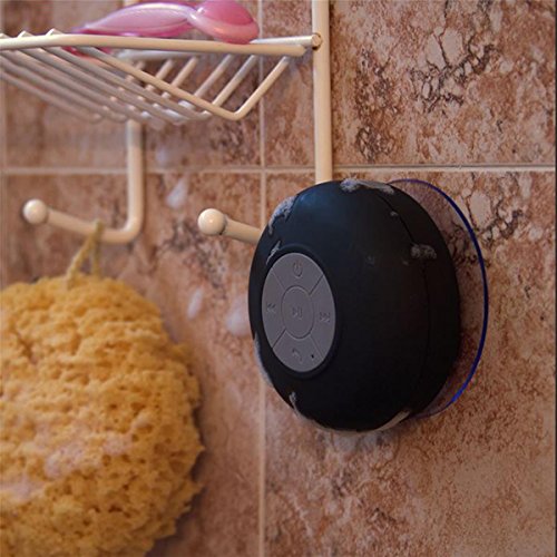 Splash Tunes Shower Speaker - Waterproof Bluetooth Shower Speaker  Portable  HandsFree  Wireless  Water Resistant  Shower Speaker with Built-in Mic an