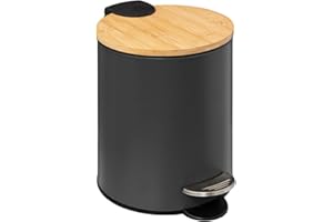 5 five simply smart 5five - Poubelle Soft Close 3l Trio Gris Anthracite