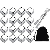 WE-STOCK 7 Sacchetti Ghiaccio da 28 Cubetti - 196 Cubetti Pronti per il Tuo Drink Freddo