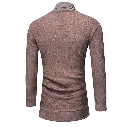TEBAISE Herren Strickjacke Open Jacke Lang Cardigan Knit Mantel Strick Jacke Hoodie Hoody Sweatshirt Sweatblazer