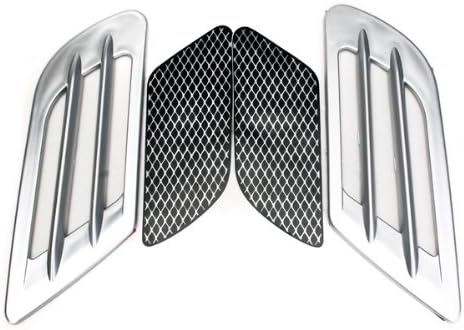 2pcs Universal Car Vent Stickers Decorative Air Intake Scoop Hood