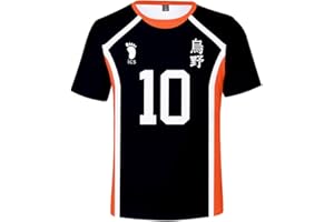 MAISLEY Haikyuu!! TO The Top Camiseta Cosplay Verano Corta Blusa Tshirt Manga Corta Casual para Hombres Mujeres