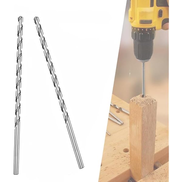 5 Stück HSS Spiralbohrer Lang – 2mm, 3mm, 3.5mm, 4mm, 5mm, Für Holz, Aluminium, Kunststoff, Länge Ca. 150-160mm