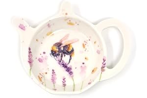 THE LEONARDO COLLECTION Lesser & Pavey Durable Bee Tea Bag Tidy | Stylish Tea Bag Holder Dish for Kitchen | Elegant Teabag Rest for Clean Counters | Teabag Tidy Ideal for Every Home | Tea Bag Holder & Teabag Tidy