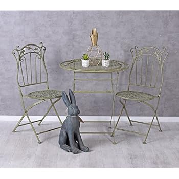 Amazon.de Garten EISENMÖBEL SITZGRUPPE Tisch & STÜHLE GARTENMÖBEL