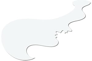 ‎HERTERICH PRODUCTS Herterich Products Airbrush Schablone Kurve Curve | Tattoo & Graffiti Stencil Vorlage | Wiederverwendbar & Lösungsmittelresistent | Mylar 0,1-0,2 cm | Für Airbrush, Sprays & Tinte