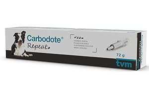 TVM CARBODOTE Repeat | 60 ml | Complemento alimenticio para perros, gatos y animales pequeños | Puede contribuir a la adsorción de toxinas en el tracto intestinal | Suspensión