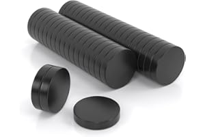 JAWAONLINE JAWA mini magnesy 10 x 2 mm, czarne, magnesy na lodówkę o mocnym trzymaniu, wysokiej jakości magnesy neodymowe, bardzo silne magnesy do tablicy magnetycznej, gospodarstwa domowego, warsztatu i biura (40 sztuk)