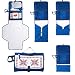 Portable Diaper Changing Pad Organizer with Large and Waterproof Baby Changing Mat and Clutch with Pockets for Diapers, Wipes and Baby Cream, Baby Travel Changing Kit for Moms with Newborns, Infants and Toddlers by Royal Rusu