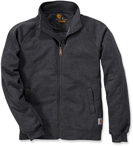 Carhartt K350 Midweight Mock Neck Zip Sweatshirt M Carbon Heather