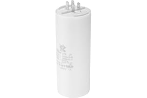 PATIKIL CBB60 70uf Running Capacitor,AC 450V 4 Pins 50/60Hz Double Insert Cylinder Bottom for Air conditioning,Water Pump,Fan Motor Star 125 x 50mm