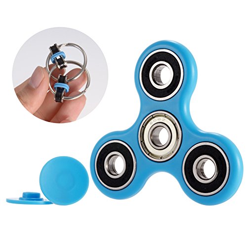 PChero Spinner Fidget Toy + Bike Chain Fidget Toy, Discreet & EDC, for Stress Relieving & Concentrating (Blue) PChero Spinner Fidget Toy + Bike Chain Fidget Toy, Discreet & EDC, for Stress Relieving & Concentrating (Blue)