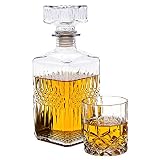 CRISTAL DE CALIDAD SIN PLOMO: Cristal de cristal de cristal sin plomo, lujoso y versátil, adecuado para whisky y cócteles cortos, así como agua, jugos y bebidas sin alcohol, diseño ponderado para mayor estabilidad, perfecto para Uso diario o para ocasiones especiales.